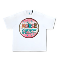 White nurse round earrings 2 Urban Heavy Tee - BundleAndBundleShop