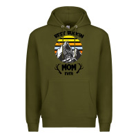 Army Green Best Buckin Mom Ever Premium Hoodie - Bettercallsaul