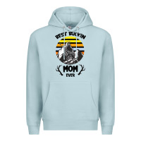 Blue Mist Best Buckin Mom Ever Premium Hoodie - Bettercallsaul
