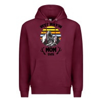 Burgundy Best Buckin Mom Ever Premium Hoodie - Bettercallsaul
