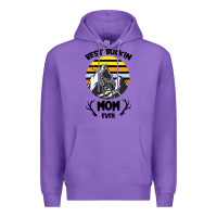 Purple Best Buckin Mom Ever Premium Hoodie - Bettercallsaul