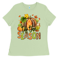 Matcha Tis' the season Fall American Football Ladies Tee - RanaPortraitStore