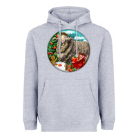 Heather Grey christmas merino wool sheep Heavyweight Hoodie - LillyAllenDesigns