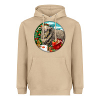 Mushroom christmas merino wool sheep Heavyweight Hoodie - LillyAllenDesigns
