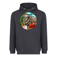 Smoke christmas merino wool sheep Heavyweight Hoodie - LillyAllenDesigns