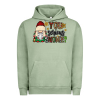 Pigment Oil Green you serious gnomie Urban Hoodie - CowGirlArtShop