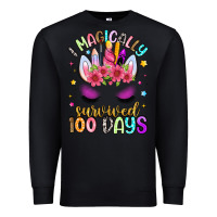 Black i magically survived 100 days Premium Sweatshirt - Artiststas