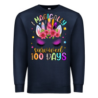 Navy i magically survived 100 days Premium Sweatshirt - Artiststas