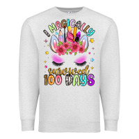 Oatmeal Heather i magically survived 100 days Premium Sweatshirt - Artiststas