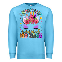 Ocean Blue i magically survived 100 days Premium Sweatshirt - Artiststas