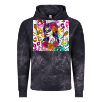 Cloud Black sugar skull girl Vintage Hoodie - RanaPortraitStore