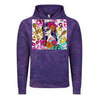 Sugar Skull Girl Vintage Hoodie | Teevron