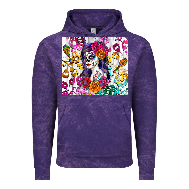 Sugar Skull Girl Vintage Hoodie by RanaPortraitStore | Teevron