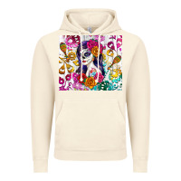 Vintage Artic sugar skull girl Vintage Hoodie - RanaPortraitStore