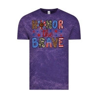 Cloud Purple honor the brave Vintage Tee - Artiststas