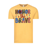 Vintage Mustard honor the brave Vintage Tee - Artiststas