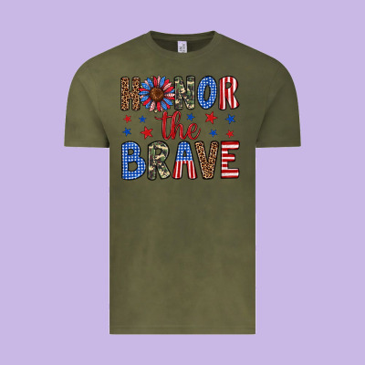 Honor The Brave Vintage Tee Designed By Artiststas