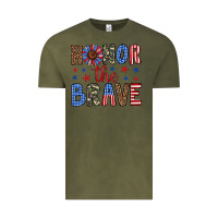 Vintage Olive honor the brave Vintage Tee - Artiststas
