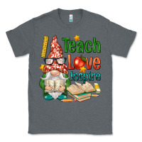 Charcoal Heather gnome teach love inspire Classic Tee - NancyCooperArtShop
