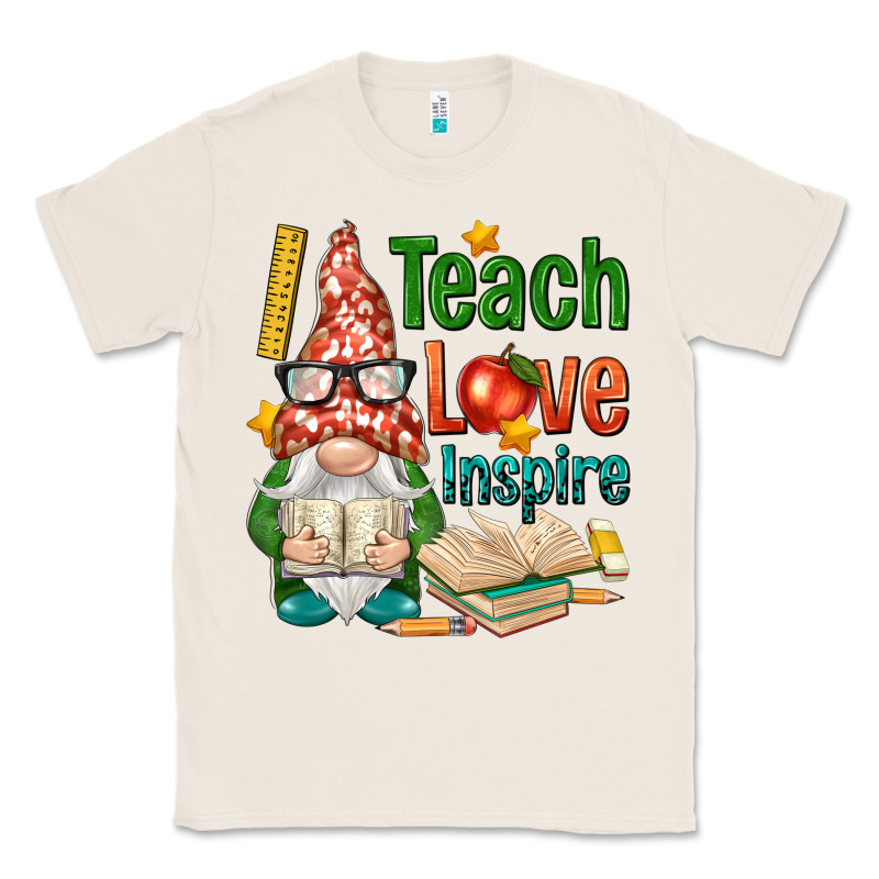 Gnome Teach Love Inspire Classic Tee by NancyCooperArtShop | Teevron