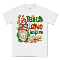 White gnome teach love inspire Classic Tee - NancyCooperArtShop