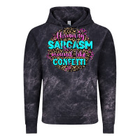 Cloud Black throwing sarcasm around like confetti Vintage Hoodie - AdoDesignShop