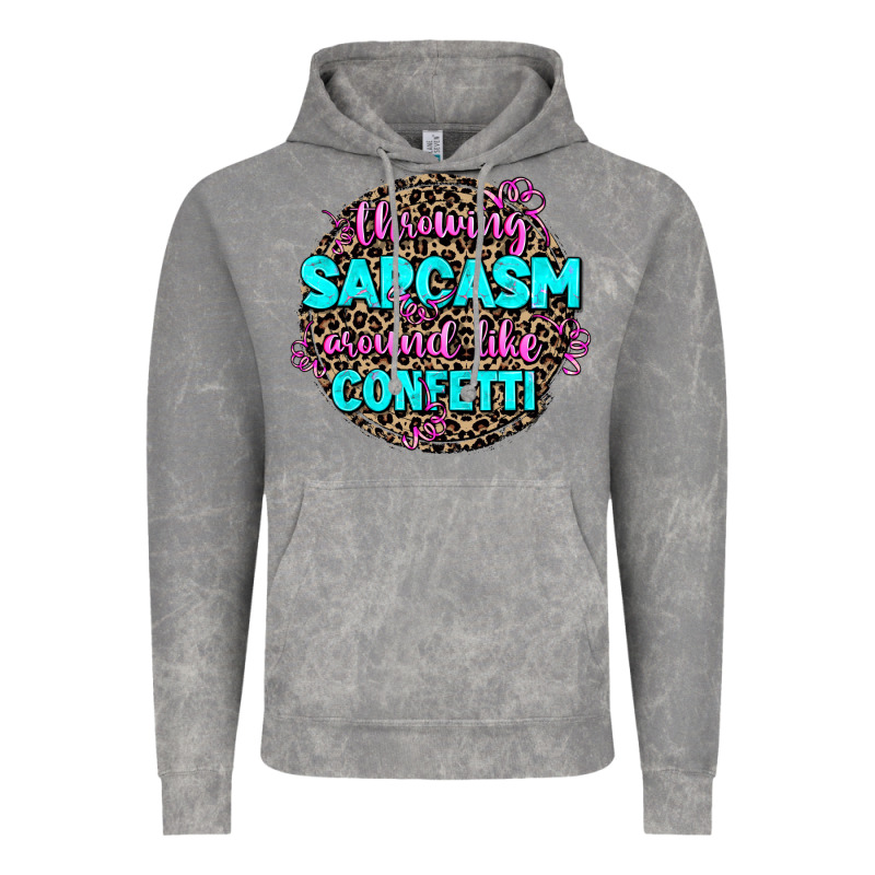 Throwing Sarcasm Around Like Confetti Vintage Hoodie by AdoDesignShop | Teevron