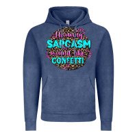 Vintage Denim throwing sarcasm around like confetti Vintage Hoodie - AdoDesignShop