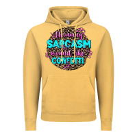 Vintage Mustard throwing sarcasm around like confetti Vintage Hoodie - AdoDesignShop