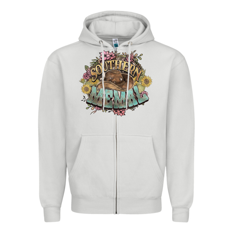 Southern Memal Western Flowers Zipper Hoodie by NancyCooperArtShop | Teevron
