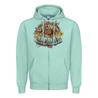 Seafoam southern memal western flowers Zipper Hoodie - NancyCooperArtShop