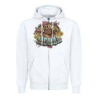 White southern memal western flowers Zipper Hoodie - NancyCooperArtShop