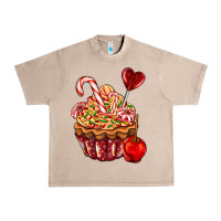 French Oak Christmas candy cupcake Urban Heavy Tee - AdoDesignShop
