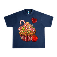 Navy Christmas candy cupcake Urban Heavy Tee - AdoDesignShop