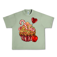 Oil Green Christmas candy cupcake Urban Heavy Tee - AdoDesignShop