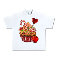 White Christmas candy cupcake Urban Heavy Tee - AdoDesignShop