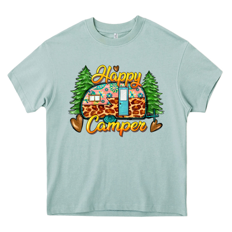 Happy Camper Heavy Core Tee by Zillion Design Studio | Teevron