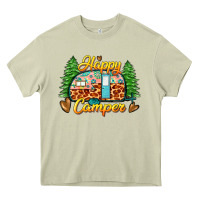Mossy happy camper Heavy Core Tee - Zillion Design Studio