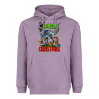 Merry Christmas Velociraptor Heavyweight Hoodie | Teevron