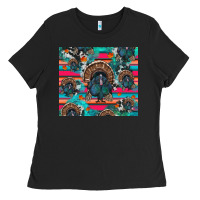 Black Thanksgiving Turkey Ladies Tee - RanaPortraitStore