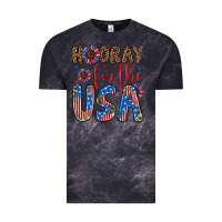 Cloud Black hooray for the usa Vintage Tee - Artiststas