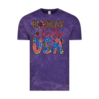Cloud Purple hooray for the usa Vintage Tee - Artiststas