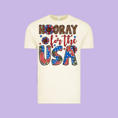 Hooray For The Usa Vintage Tee Designed By Artiststas