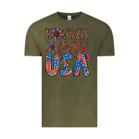 Vintage Olive hooray for the usa Vintage Tee - Artiststas