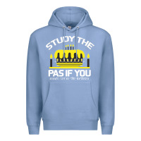 Colony Blue Study the past if you would define the future shi Premium Hoodie - Bettercallsaul