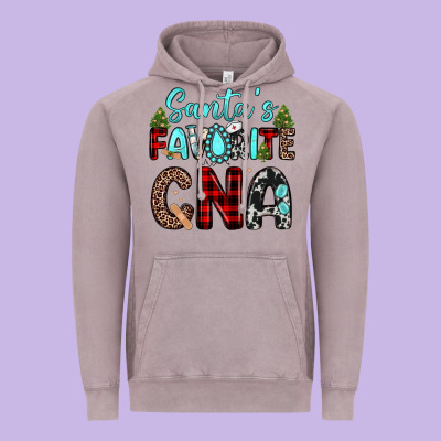 Santas Favorite Cna Vintage Hoodie Designed By Jahusdesignshop