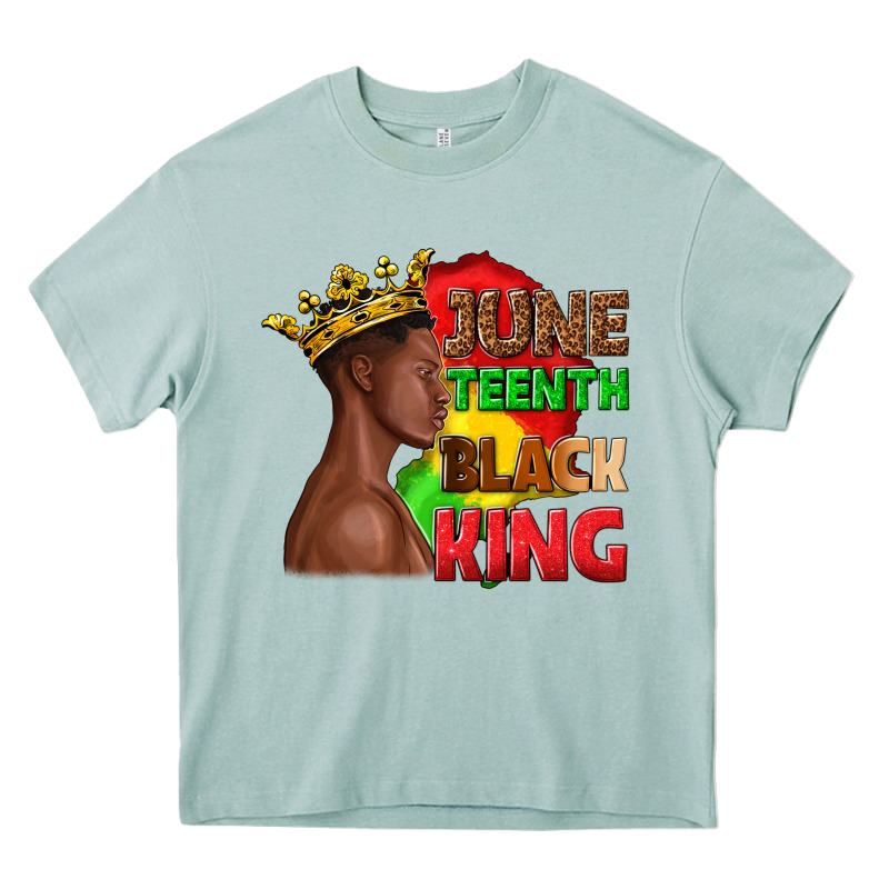 Juneteenth Black King Heavy Core Tee by texasbilliewilder | Teevron