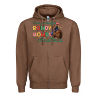 Chestnut have yourself a rowdy howdy christmas Zipper Hoodie - MaliasSmallBusiness