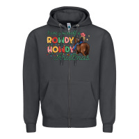Smoke have yourself a rowdy howdy christmas Zipper Hoodie - MaliasSmallBusiness