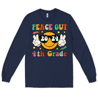 Navy peace out 2024 4th grade Long Sleeve Tee - JahusDesignShop